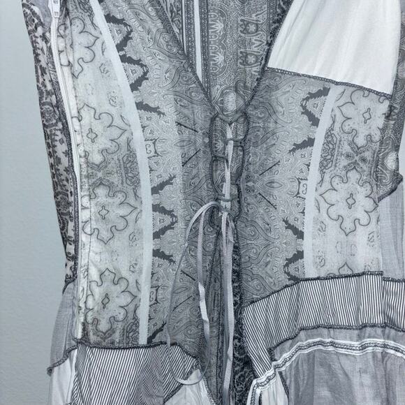 C’Fait Pour Vous Paris Abstract Layered Asymmetrical Dress Size 1 EU France - Picture 9 of 14